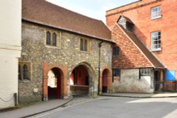 The Church of St Swithun-upon-Kingsgate (Entrance by Staircase on the Right). Wallpaper