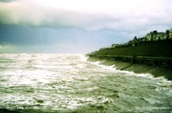 Rough Seas, Blackpool, Lancashire Wallpaper