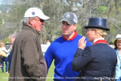 Mark Phillips with Children Peter & Zara, Badminton Horse Trials, Gloucestershire Wallpaper