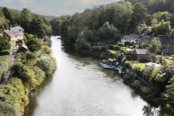 Ironbridge. View from bridge 1. Wallpaper