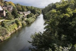 Ironbridge. View from bridge 3. Wallpaper