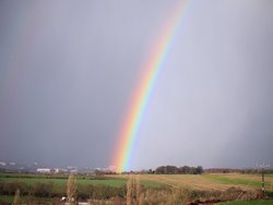 Rainbow at Cudworth Wallpaper