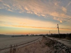 Cudworth Landscape at Sunrise Wallpaper