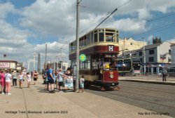 1901 Heritage Tram, Blackpool, Lancashire 2023 Wallpaper