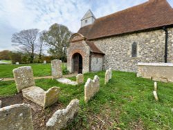 St Andrew's church at Ford, near Arundel Wallpaper