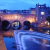 A beautiful shot of Pulteney Bridge in Bath at Twilight