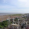 View from the top of the ferris wheel at Skegness Pleasure Beach