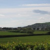Distant view of West Bay, Dorset