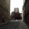 Bradford Cathedral viewed from Vicar Lane.