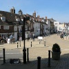 The town square in the town of Battle, East Sussex