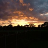 Widnes, Cheshire, early evening Autumn sky