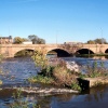 River Trent and Burton Bridge. Burton upon Trent, Staffs