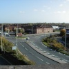 View From Top Of Ankerside Car Park In Tamworth.