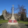 War Memorial and Church, in the market town of Tring, Hertfordshire