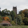 Kingsbury church from Kingsbury Water Park, Warwickshire