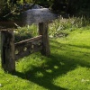 The village stocks, Glympton, Oxfordshire.