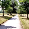 Pathway from Wollaton hall, leading to the lake, Wollaton hall, Wollaton, Nottinghamshire.