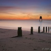 Dovercourt lighthouse at dawn, Essex.