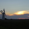 Sunset in June at Thurne Dyke on the Norfolk Broads after a lovely day's cruising.