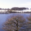 Rivington, Lancashire - looking across the reservoir towards Blackrod, March 2006.