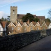 Aylesford Church from the old bridge. Kent