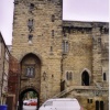 The Moothall, with gateway to marketplace, Hexham, Northumberland.
