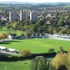 Worcestershire Cricket Ground from Cathedral Spire