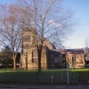 View of Beeston parish church from Church Street. Beeston Nottinghamshire