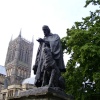 Tennyson Monument at Lincoln Cathedral, Lincoln, Lincolnshire