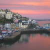 Sunset in the harbour, Brixham, Devon
