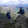 on top of crinkle crags in langdale. - English Lake District