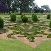 The formal garden at Oxburgh Hall