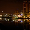 Modern and colourful, 'The Lowry' in Salford Quays, Greater Manchester