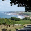 View across Sandsend with Whitby in the background