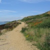 Coastal path at Barton on Sea