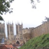 Lincoln Cathedral and Castle wall
