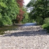 River near swing bridge Stanhope