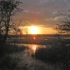 Sunset over Westcourt Marshes
