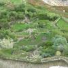 Overhead view of the gardens at St. Michaels Mt.