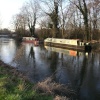Barges on the Kennet and Avon Canal, early evening in 2007