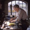 Leatherworker at Blists Hill, Shropshire