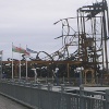Weston-super-Mare's pier, burnt down