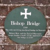 Plaque on Bishops Bridge