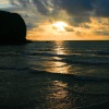 Sunset from Llangrannog Beach