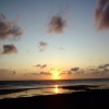 Sunset over Borth beach