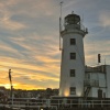 Sunset on the lighthouse