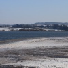 The frozen Exe Estuary