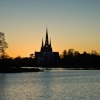 Lichfield Cathedral at Sunset