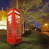 The traditional and original British telephone box