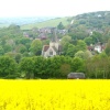 Alfriston Church from  the  Downs